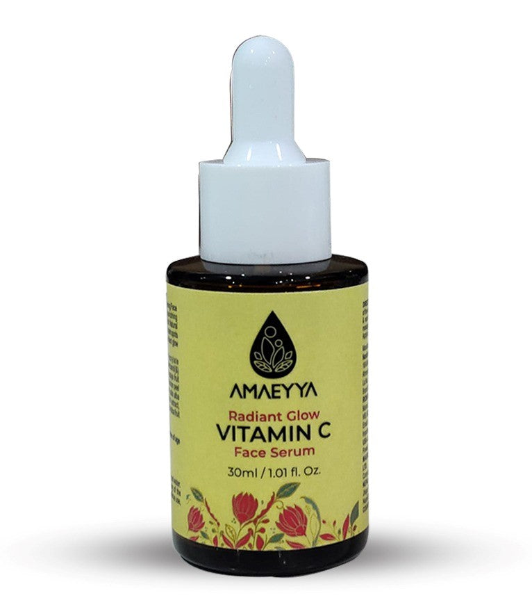 AMAEYYA VITAMIN C 20% Radiant Glow Face Serum with Natural Salicylic Acid, Tea Tree & Licorice Extracts
