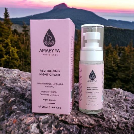 AMAEYYA Revitalizing Night Cream Anti-Wrinkle, Lifting & Firming with Matrixyl 3000® & Ceramide Complex