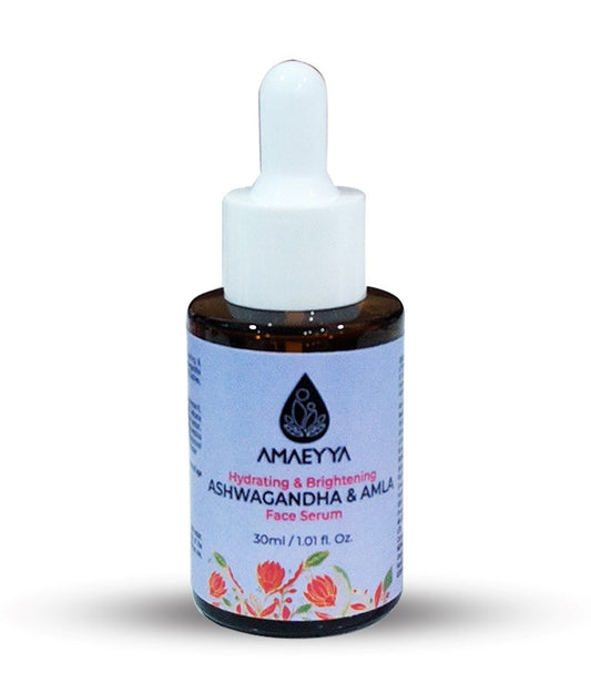 AMAEYYA ASHWAGANDHA & AMLA Hydrating & Brightening Face Serum with Vitamin C & Natural Salicylic Acid