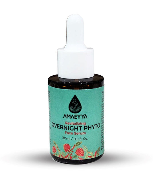AMAEYYA OVERNIGHT PHYTO Youth Renewal Anti-Ageing Night Serum with Niacinamide, Carrot Seed Extract, Rosehip Oil & Blue Agave Extracts