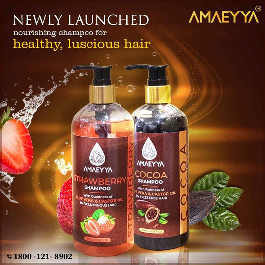 AMAEYYA  Cocoa Shampoo with Aloe Vera & Castor Oil